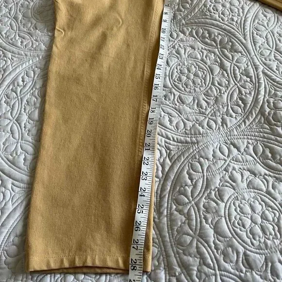 Escada Sport Women’s Yellow Stretchy Jean Pants size 12-14 - Picture 14 of 16